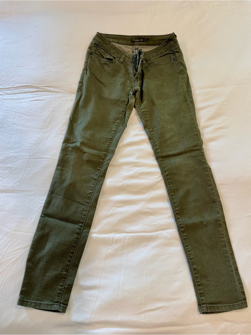 Prana Women's Olive Green Pants — Casual Low-Rise Style